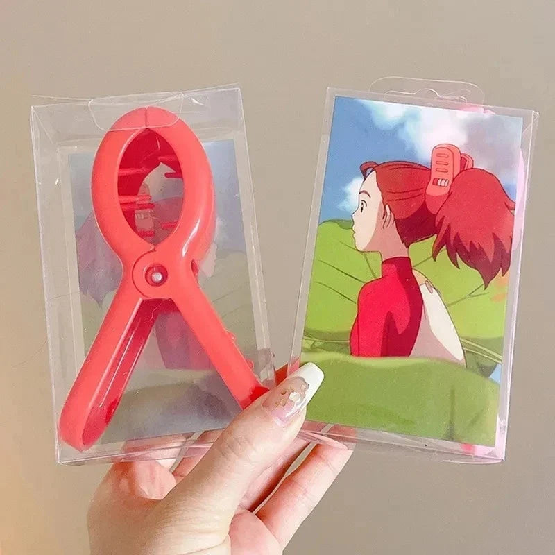Arrietty Shark Hair Clip - Cute Red Ponytail Hair Claw for Kids and Adults, Anime Cosplay Accessory