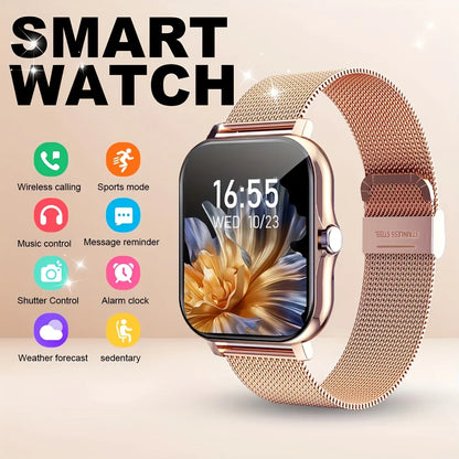 2025 New Upgrade Smartwatch – 1.83" Full Touch Display, Bluetooth Call, Sports Tracking for Men & Women, Android & iOS Compatible