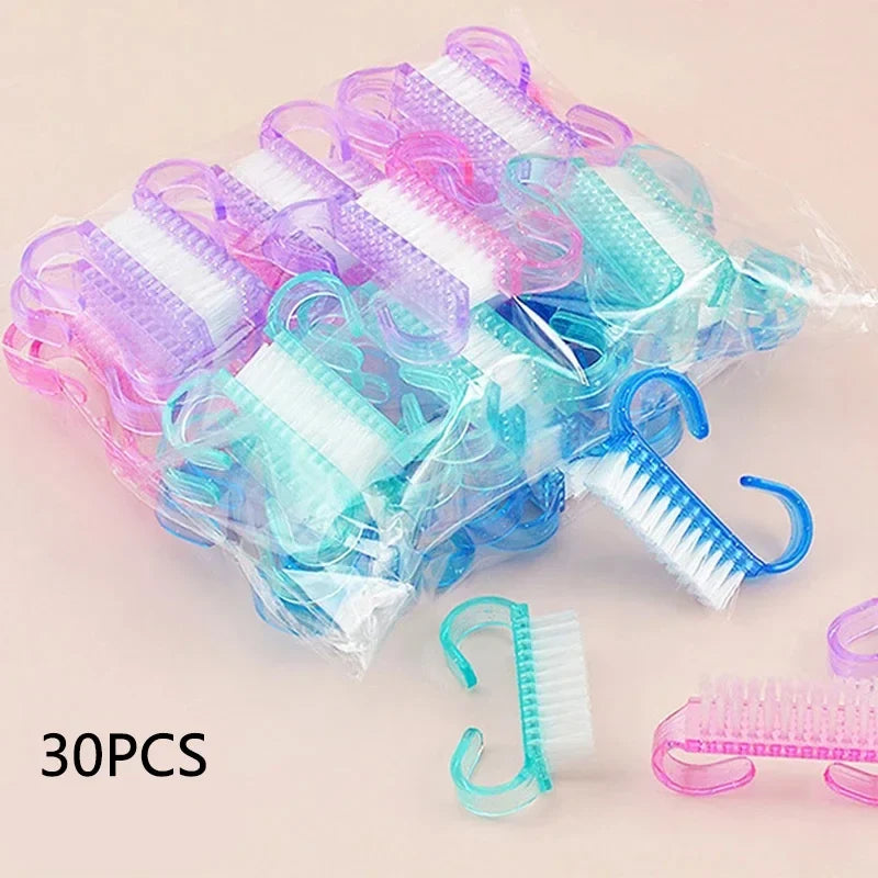 Nail Art Cleaning Brush - Soft Plastic Dust Removal Brush for Manicure Care