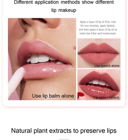 Mini Capsule Liquid Lip Balm – Moisturizing Transparent Color-Changing Plumping Jelly Lip Gloss