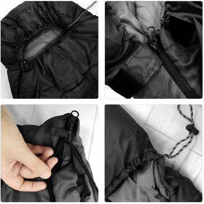 Lightweight 4-Season Camping Sleeping Bag – Warm Envelope & Mummy Style for Backpacking, Outdoor, and Winter Use