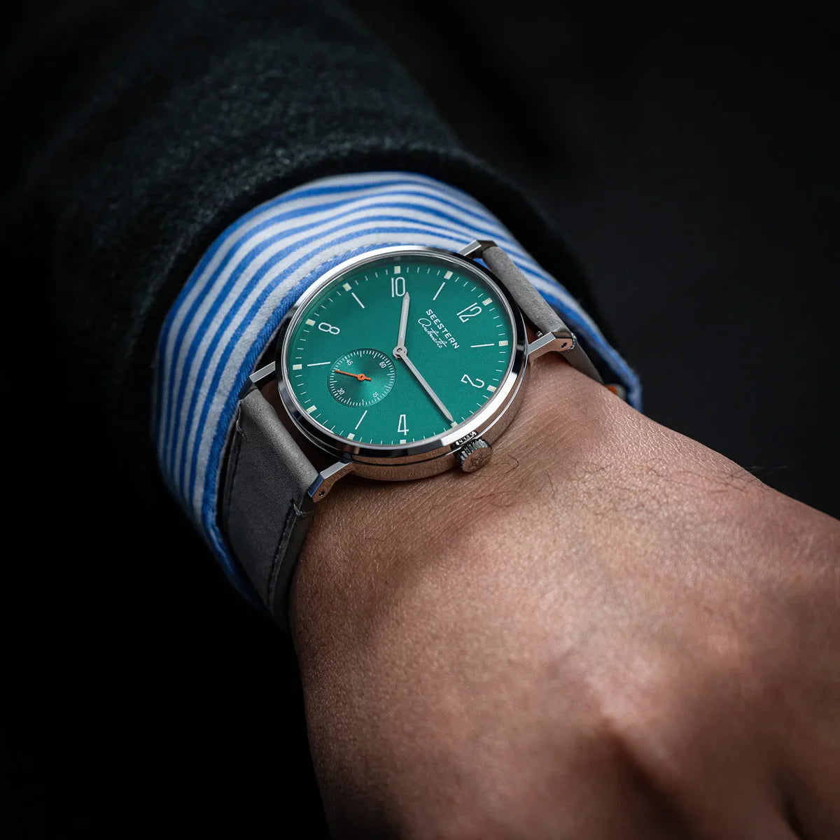 SEESTERN 2024 Men’s Automatic Watch — Ultra-Thin Luxury Business Wristwatch with ST1701 Movement, Fashion Casual Timepiece