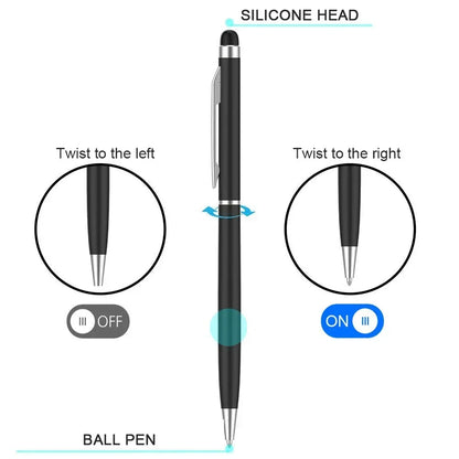 10PCS 2 in 1 Capacitive Stylus and Ballpoint Pen – Universal Touch Pen for Tablet Drawing, iPhone, iPad, Android Mobile Phones