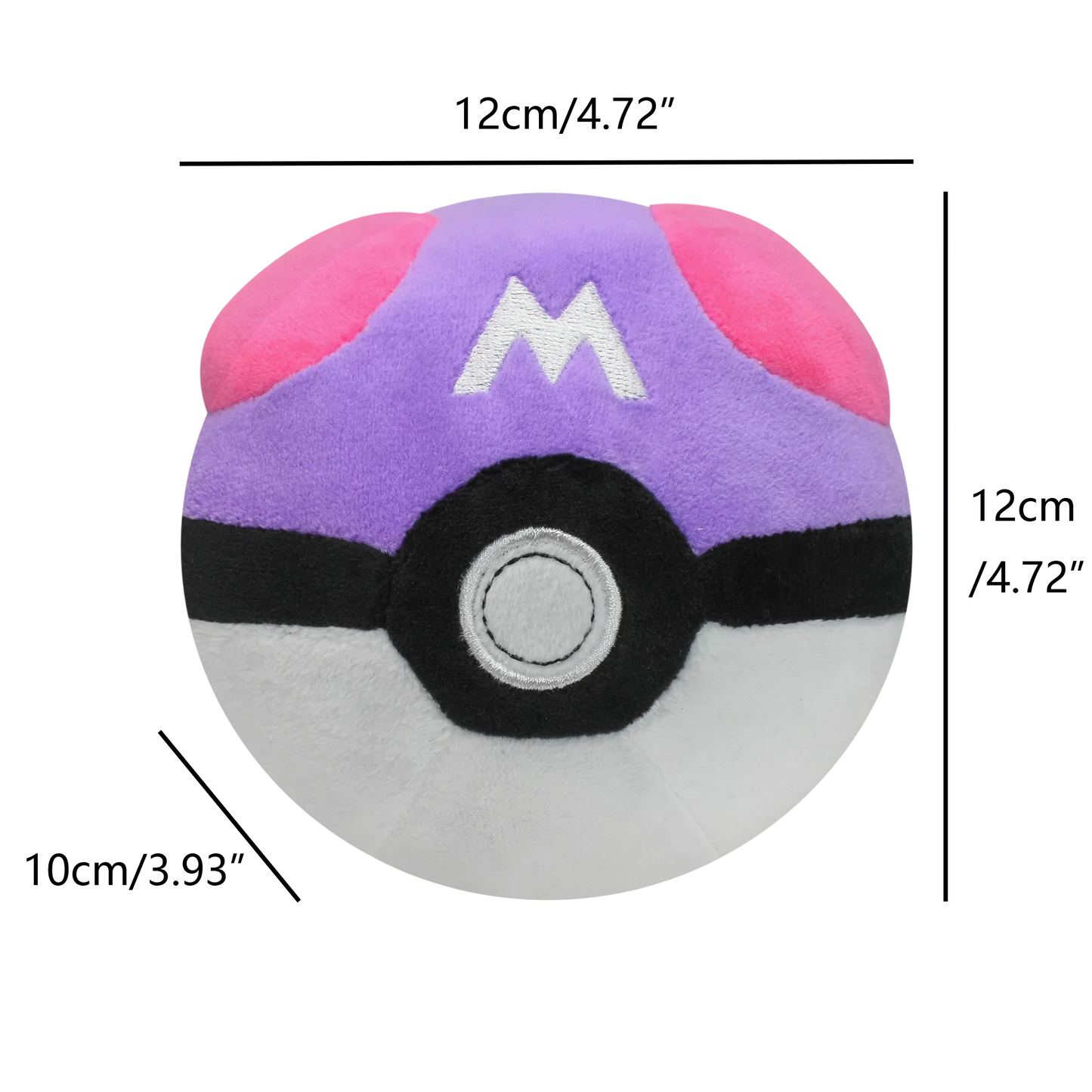 Master Ball, Great Ball & Ultra Ball Plush Toys – Soft Stuffed Backpack Pendant & Birthday Decoration Gift