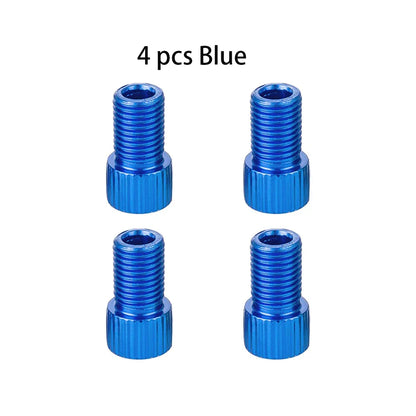 10-Color Aluminum Bicycle Valve Adapter – PRESTA to SCHRADER Converter for Bikes & Cars