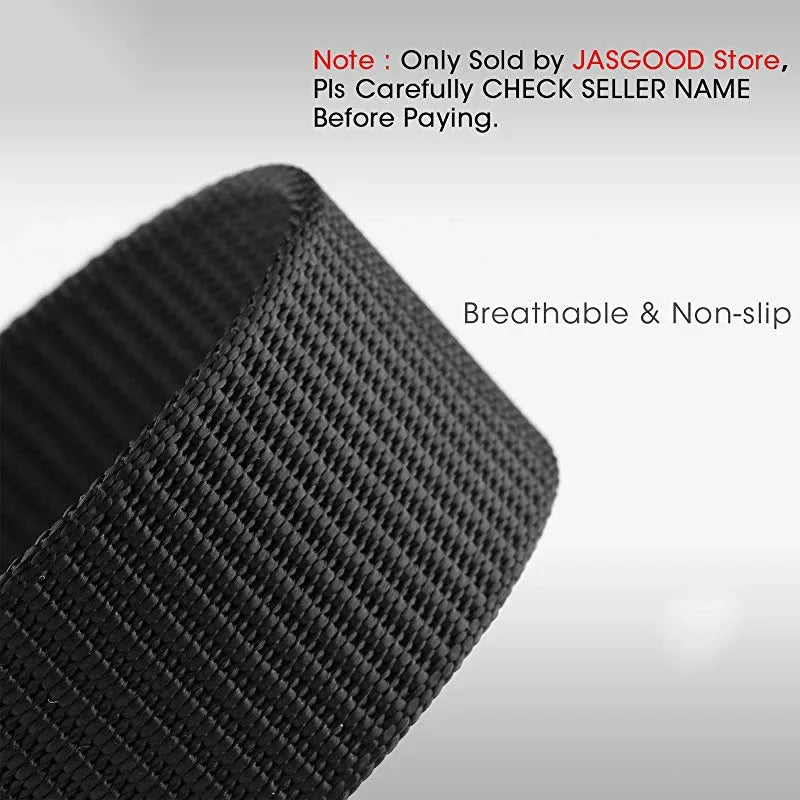 Unisex Plus Size Military Nylon Belt — Automatic Buckle Tactical Canvas Belt for Men and Women, 110-170cm