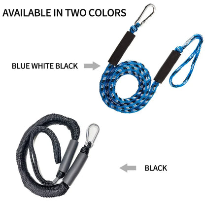 Boat Bungee Dock Lines — Kayak, Jet Ski & Power Boat Mooring Rope Accessories