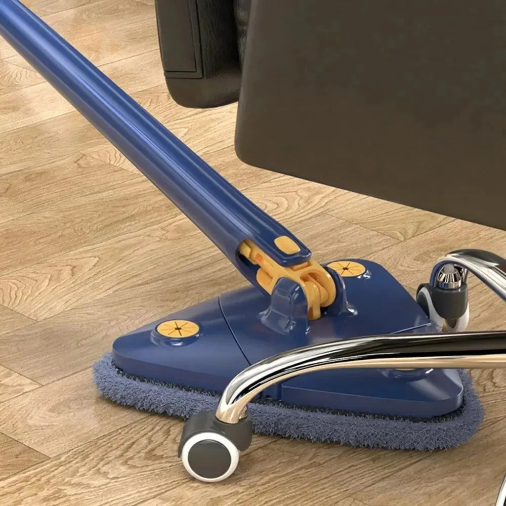 360° Rotatable Triangle Mop | Adjustable Long Handle Microfiber Mop for Wet & Dry Cleaning | Multifunctional Floor Cleaner