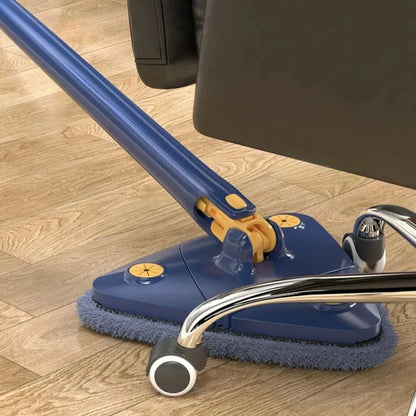 360° Rotatable Triangle Mop | Adjustable Long Handle Microfiber Mop for Wet & Dry Cleaning | Multifunctional Floor Cleaner