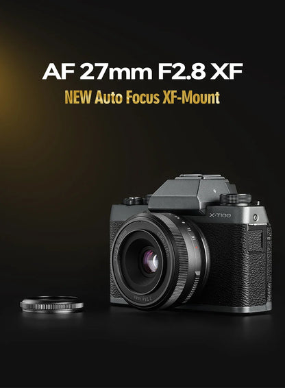 TTArtisan Auto Focus 27mm F2.8 Lens — APS-C STM for Fuji X, Fujifilm XF, Sony E, Nikon Z Mount (XA7, XT100)
