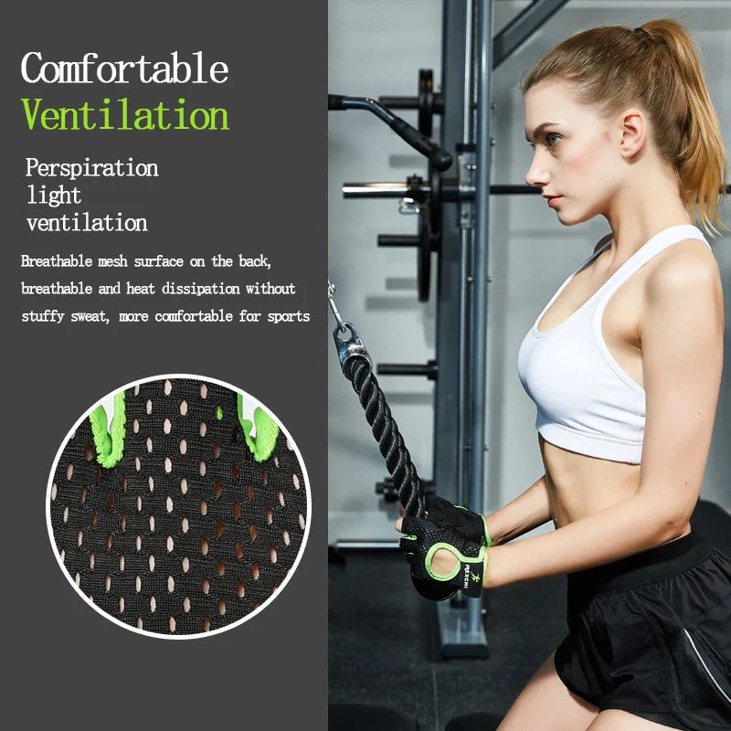 Gym Fitness Gloves – Half Finger Weight Lifting & Training Gloves for Men & Women, Workout Hand Protection