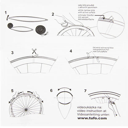 EIGHTONE High Viscosity Double-Sided Tubular Gluing Tape — For 700C Road Bike Tubular Tires, Carbon & Aluminum Alloy Rims