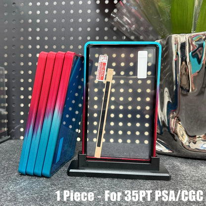 Aluminum Alloy Trading Card Holder - Gradient Metal Case for 35PT PSA & CGC Graded Card Protection
