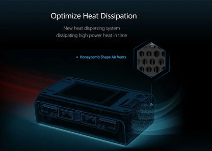 ToolkitRC M6D 500W 15A Dual Channel MINI Smart Charger Discharger for 1-6S LiPo Batteries with SC100 XT60 & Charging Board