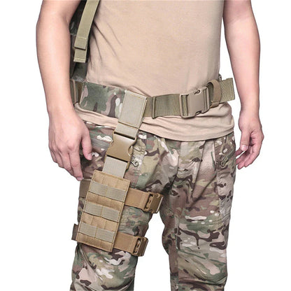 Universal Drop Leg Holster - MOLLE Thigh Platform for Hunting & Paintball with Adjustable Straps