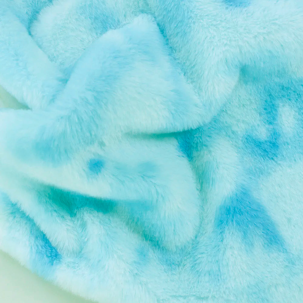 8MM Tie-Dye Plush Fur Fabric — Soft Gradient Rabbit Fur for DIY Dolls, Clothing, Pillows & Scarves
