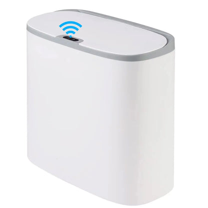 Automatic Touchless Bathroom Trash Can – Motion Sensor Waterproof Slim Garbage Bin for Kitchen & Bedroom