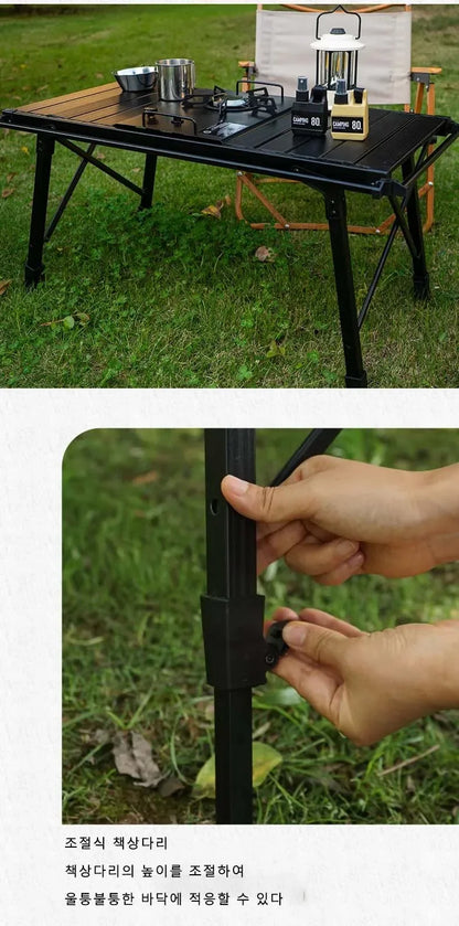 IGT Tactical Spliceable Table – Portable Outdoor Camping Table, Lightweight Aluminum Alloy for Picnic, Hiking & BBQ