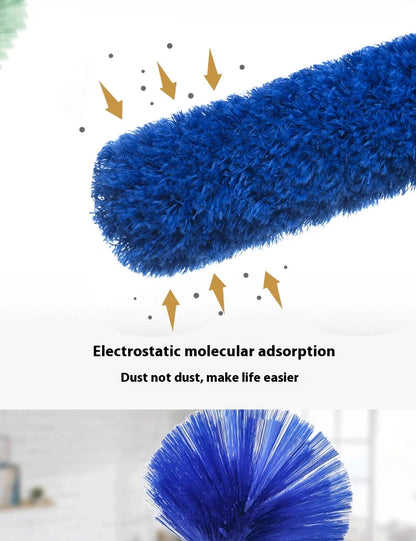 2.5m Spider Web Broom Set — 3-Pack Retractable Ceiling & Roof Dust Sweeper, Extended Dust Duster