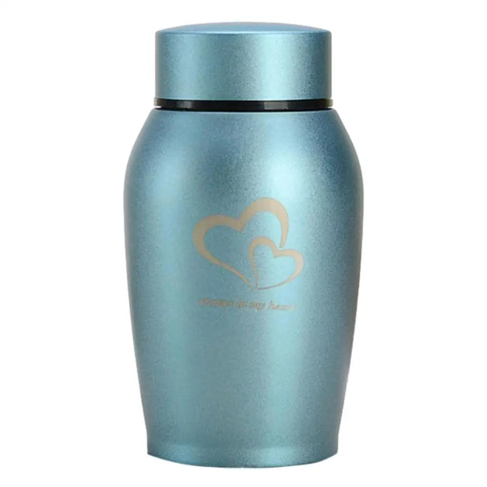 Multi-Colored Stainless Steel Pet Urn – Dog, Cat, Bird, Mouse Cremation Ashes Jar, Sealed Memorial Souvenir
