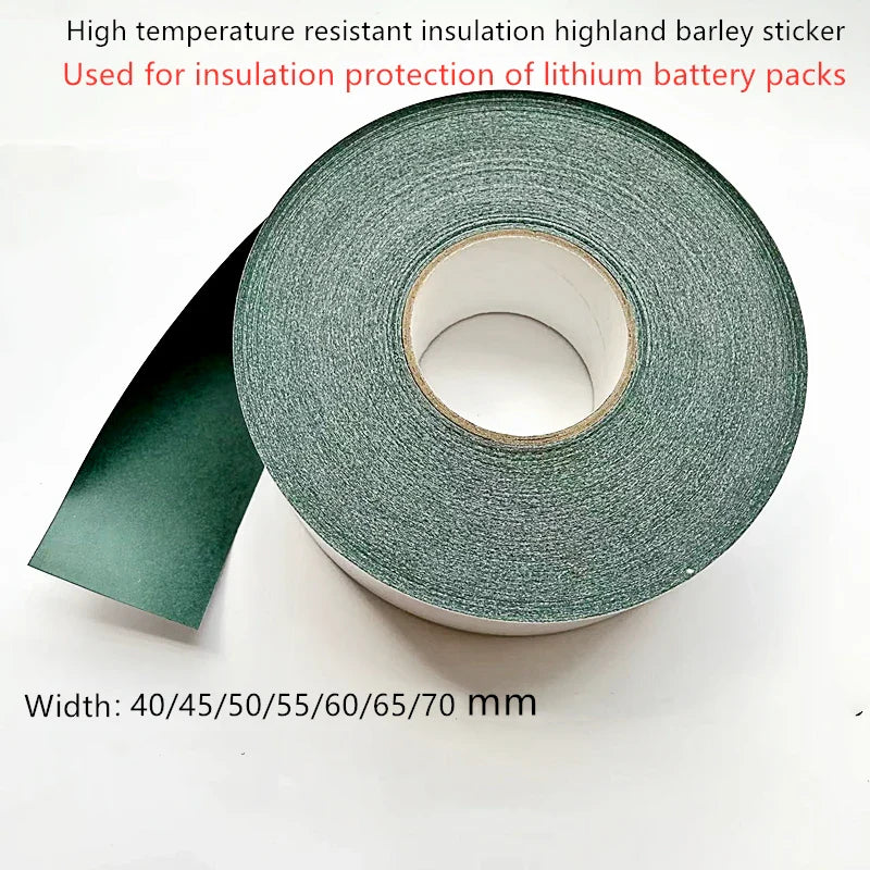 5M Roll 18650/21700 Battery Insulation Sticker – Highland Barley Paper with Adhesive Backing