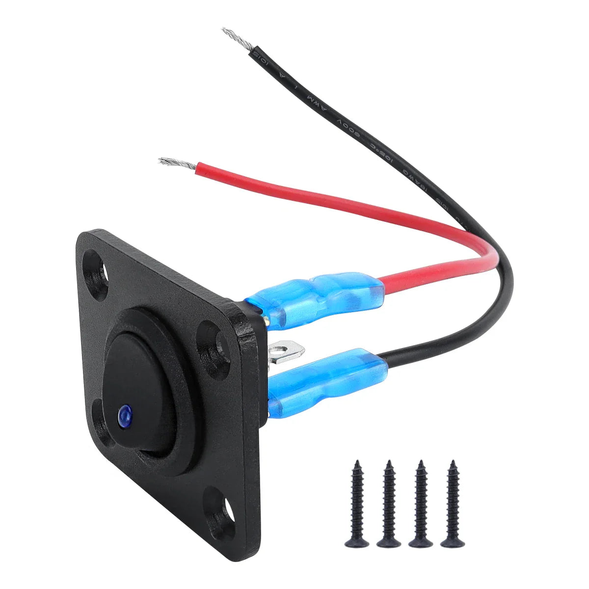 20A Blue Circular Joystick Switch Panel – 3-Pin Waterproof 12V for Cars, Trucks, Boats, RVs, Yachts