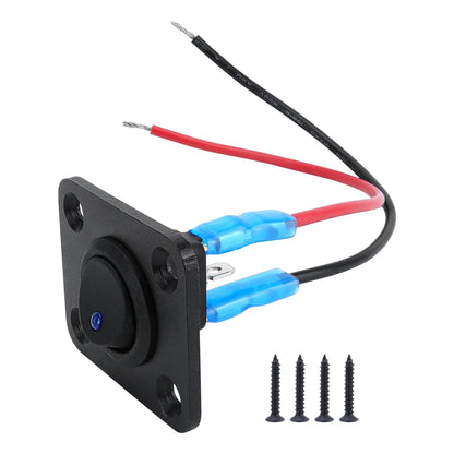 20A Blue Circular Joystick Switch Panel – 3-Pin Waterproof 12V for Cars, Trucks, Boats, RVs, Yachts