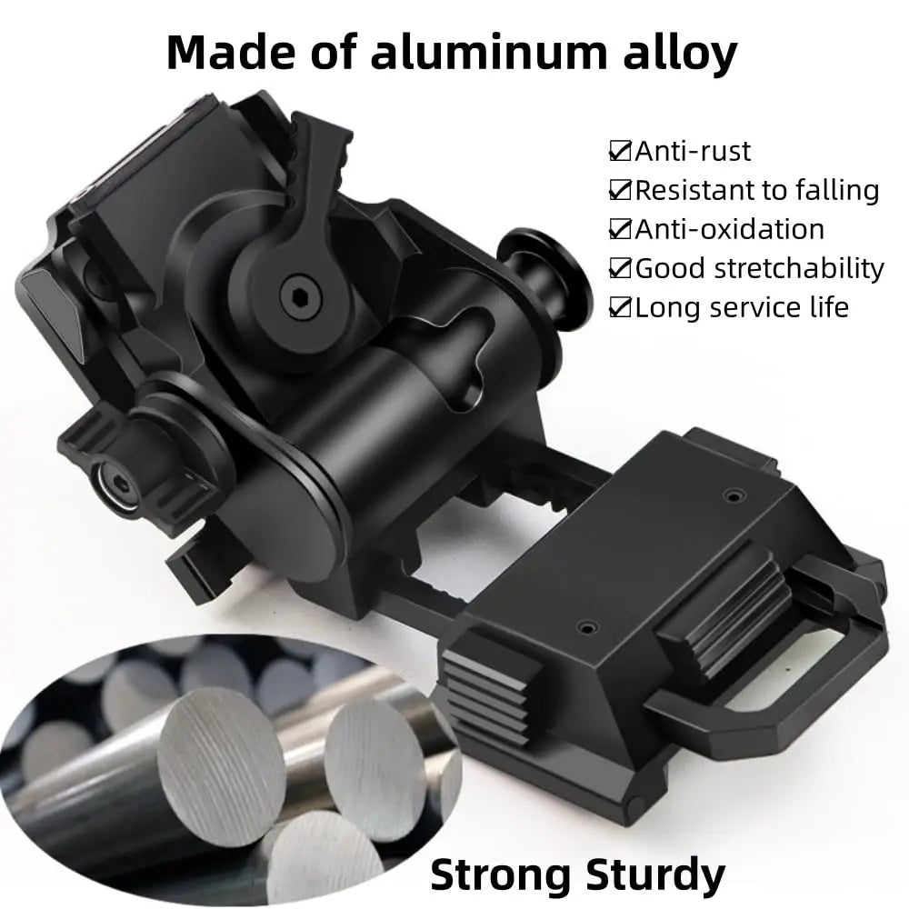 BOOIU Metal L4G24 NVG Helmet Mount Bracket - Holder for PVS15/PVS18 Goggles, Night Vision Stent, Tactical OPS Helmet Parts