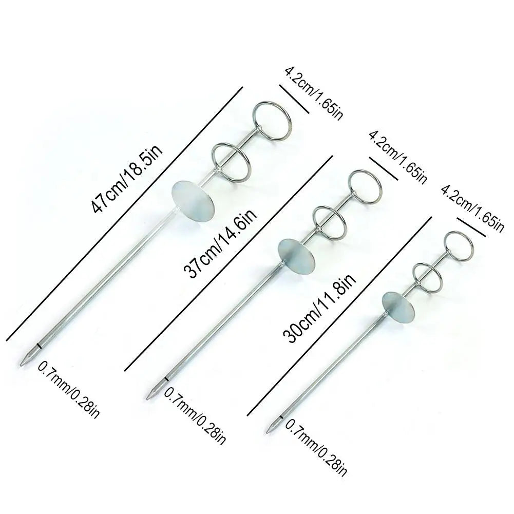 Stainless Steel Sea Rod Double Ring Bracket - Ground Insertion Fishing Rod Holder for Outdoor Fishing Gear Accessories