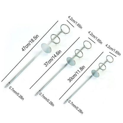 Stainless Steel Sea Rod Double Ring Bracket - Ground Insertion Fishing Rod Holder for Outdoor Fishing Gear Accessories