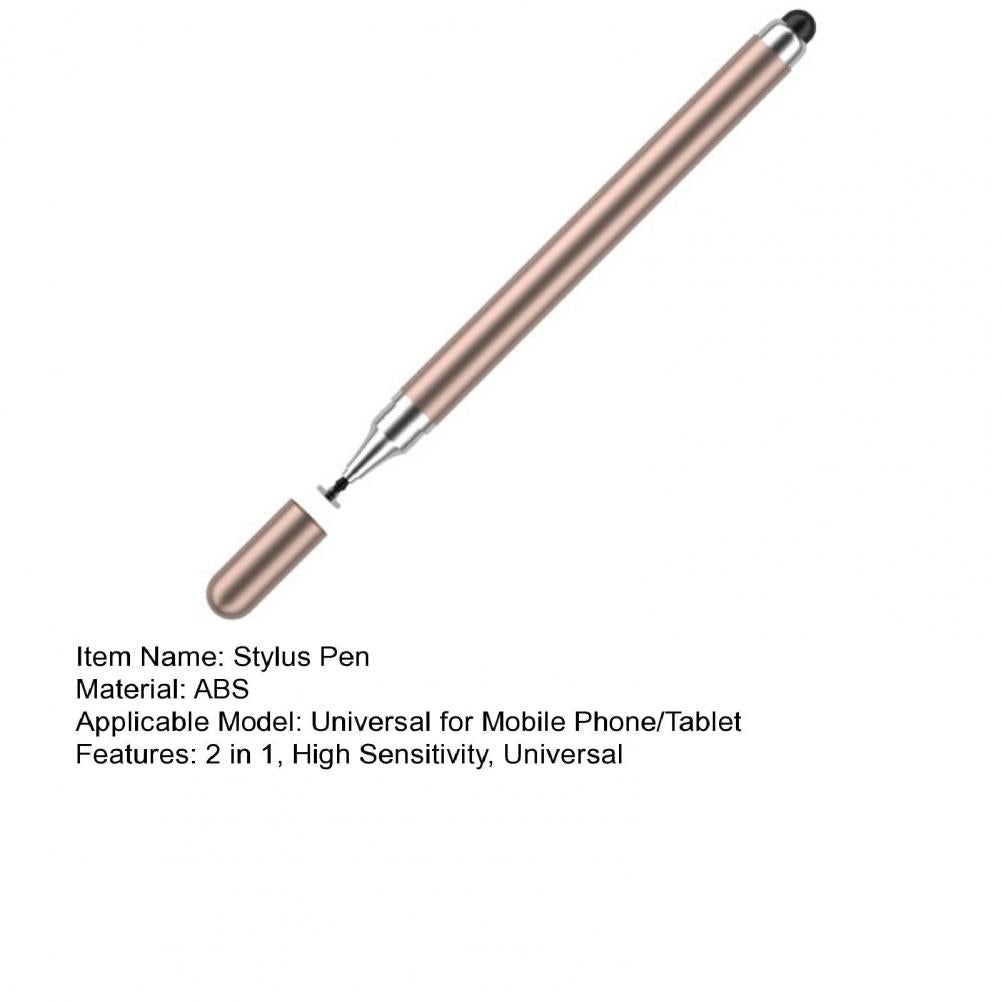 2-in-1 Universal Tablet Stylus Pen – High Sensitivity Double-Headed with Replaceable Nib for Smartphone & Drawing