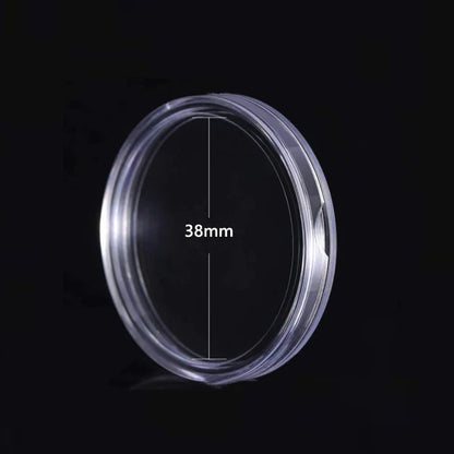 10/25pc Transparent Plastic Coin Capsules – 21-45mm Coin Storage and Collecting Case Holder