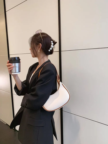 Small Armpit Bag for Women – 2024 New Fashion, French Niche High-End Shoulder Bag, Trendy & All-Match Style