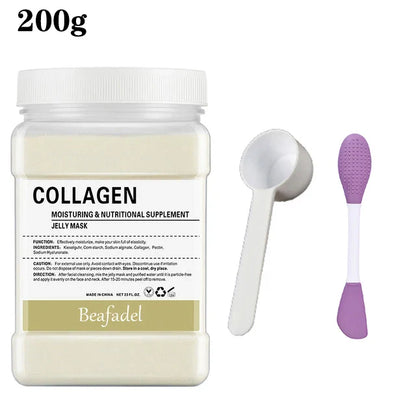 650g/200g Soft Hydro Jelly Mask Powder – DIY Hydrojelly Peel Off Masks with Hyaluronic Acid & Rose for Facial Skin Care