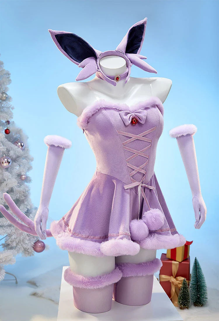 Anime Vaporeon Umbreon Sylveon Cosplay Costume - Sexy Cloak Dress Outfit for Women, Halloween & Christmas