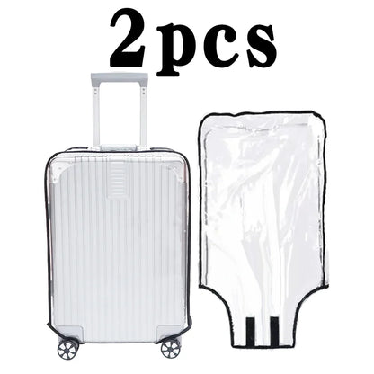 Full Transparent Luggage Cover – Waterproof, Dustproof, Durable PVC Suitcase Protector for Travel