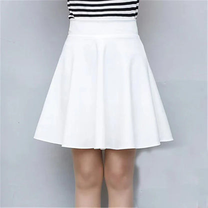 Women’s Flared Mini Skirt with Built-In Shorts – Pleated Skater Style Casual Fashion Skirt, Plus Size 2025 Design