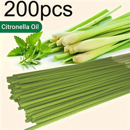 Extended Lemongrass Oil Incense Stick – 45-Minute Burning Artificial Wood for Home, Camping & Outdoor Air Purification