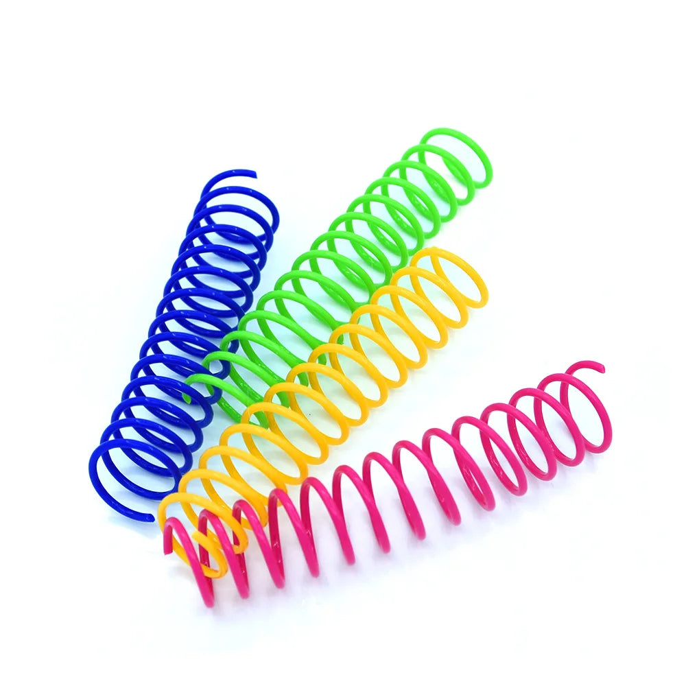 4/8/12PCS Cat Plastic Spring Toy – Interactive Beating Toy for Cats & Small Dogs, Fun Kitten Accessories