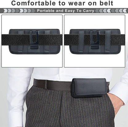 Nylon Phone Holster with Belt Clip – Waist Bag Carrying Case for iPhone 13/12/11/X/XR & Samsung Galaxy S22/S21/S20