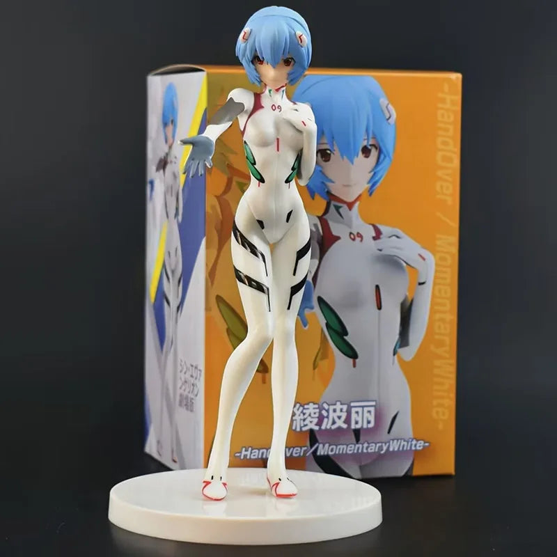 18cm NEON GENESIS EVANGELION Ayanami Rei & Asuka Action Figures – PVC Anime Model Figurines for Collection