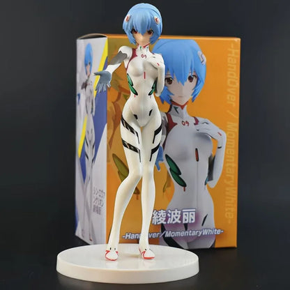 18cm NEON GENESIS EVANGELION Ayanami Rei & Asuka Action Figures – PVC Anime Model Figurines for Collection