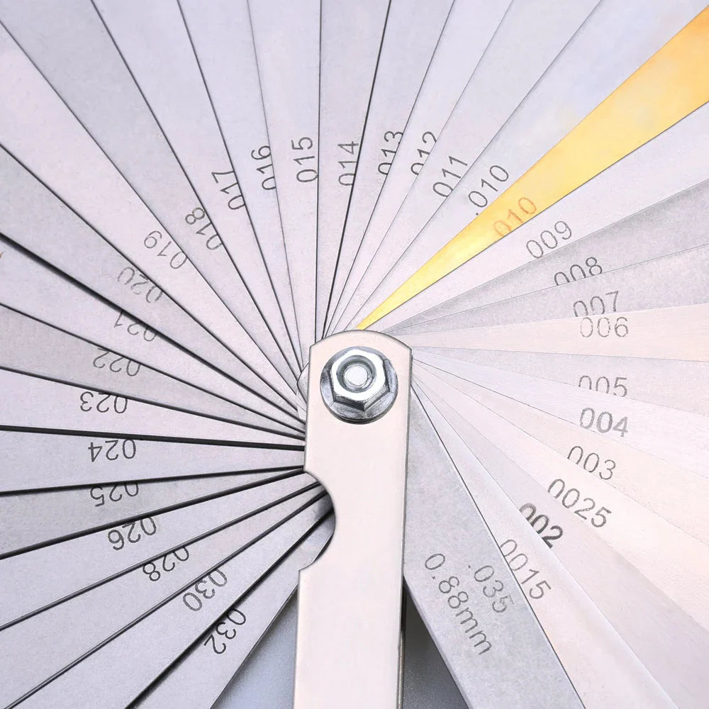 32PCS Stainless Steel Feeler Gauge Set – Portable Durable Gap Gauge with Multiple Specifications for Precision Measurement