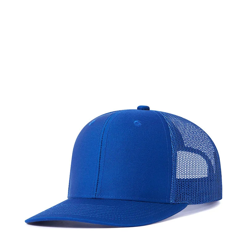 Custom Logo Snapback Hat - Embroidered Mesh Sports Cap for Men & Women, Adjustable Baseball Cap