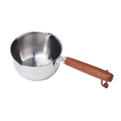 Stainless Steel Saucepan – Hot Oil & Milk Pan for Boiling, Melting & Kitchen Cooking