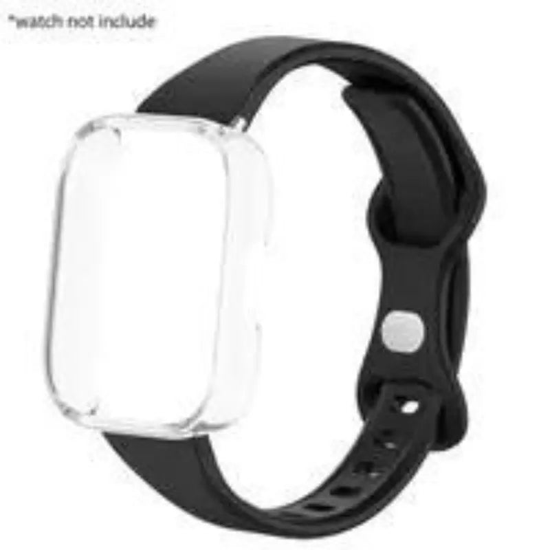 Slim Silicone Strap & Case - Soft Matte Protective Cover Bracelet for Redmi Watch 6/5/4 Active & 5 Lite