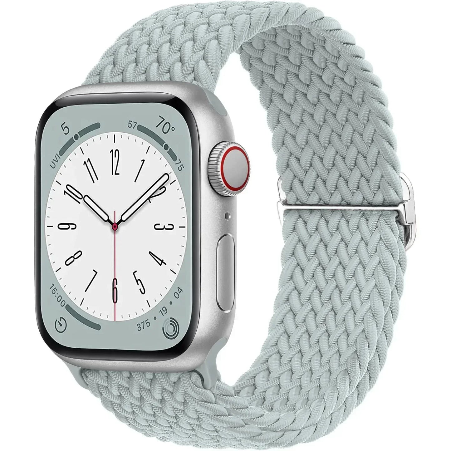 Braided Nylon Apple Watch Band – Adjustable Sport Strap Compatible with Ultra 2, Series 10/9/8/7/6/SE (40–49mm) Wrist Bracelet