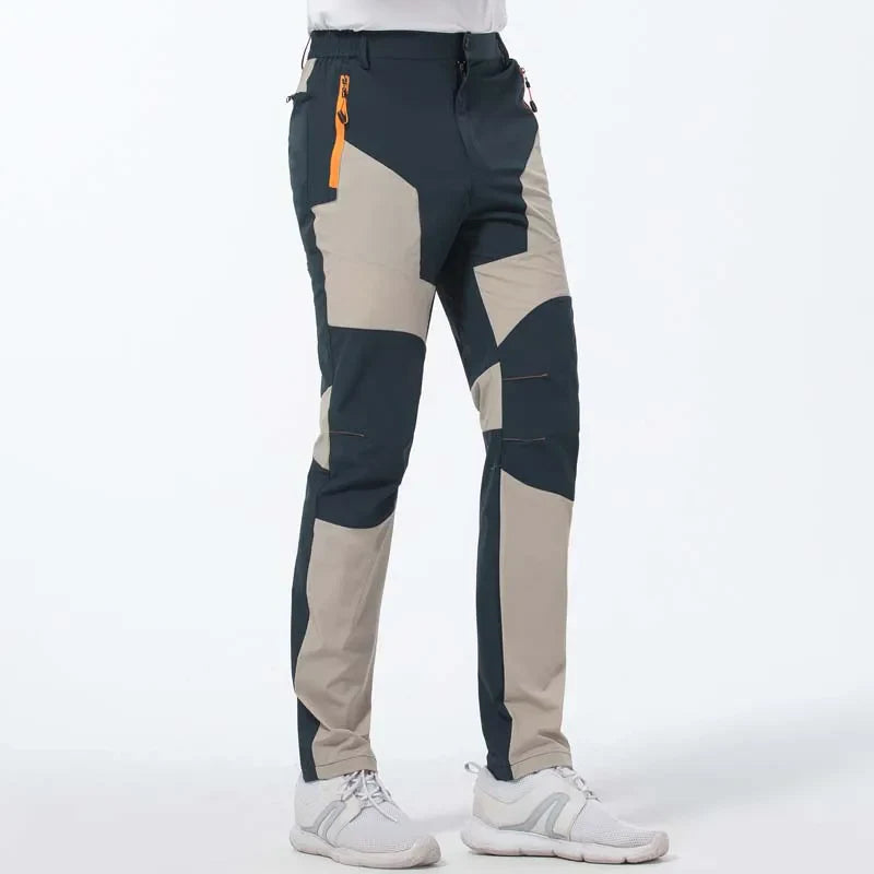 Men’s Elastic Hiking Pants – Quick-Dry, Windproof, Waterproof, Breathable Outdoor Trekking & Climbing Pants