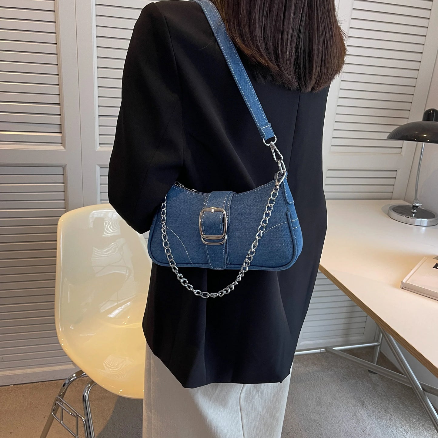 Small Design Jeans Cross-Shoulder Bag – Women's New Canvas Shoulder Bag
