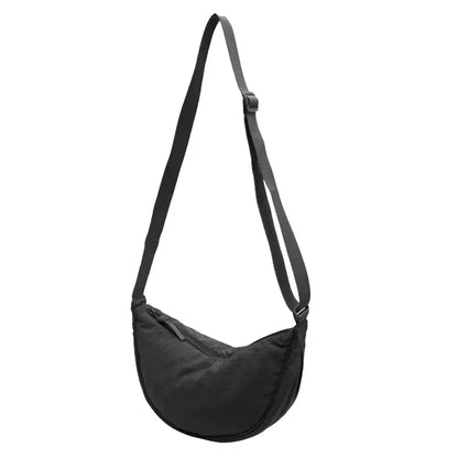Nylon Hobo Chest Shoulder Bag – Large Capacity Half Moon Crossbody Messenger for Women, Travel & Everyday Use